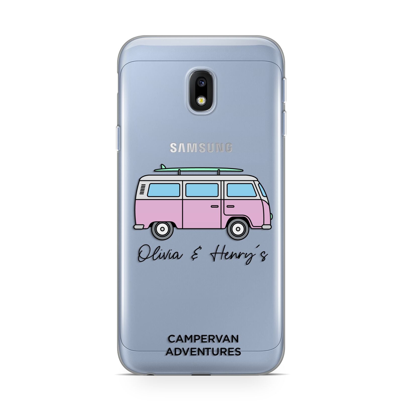 Personalised Campervan Adventures Samsung Galaxy J3 2017 Case