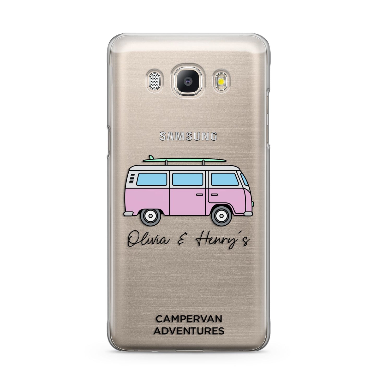 Personalised Campervan Adventures Samsung Galaxy J5 2016 Case