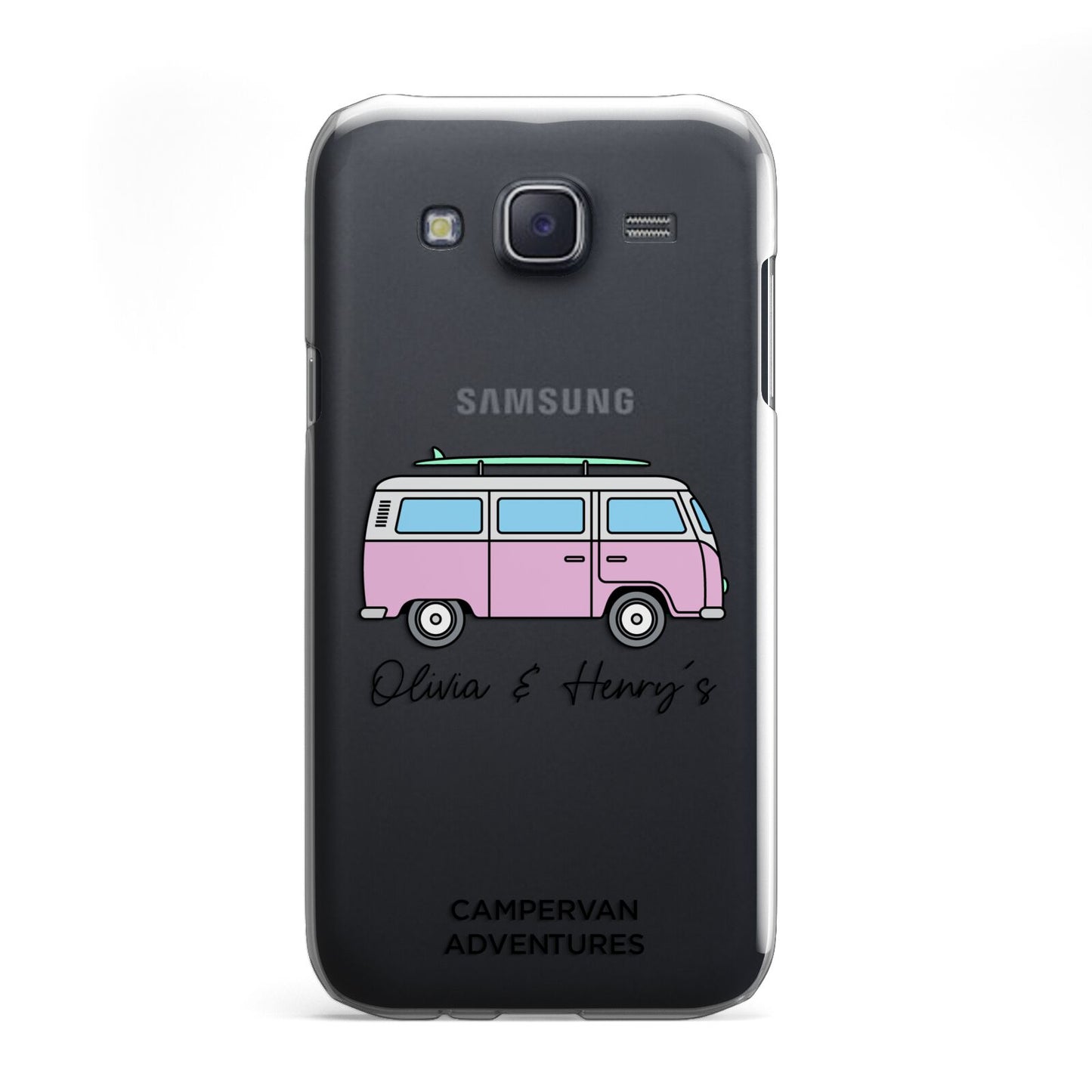 Personalised Campervan Adventures Samsung Galaxy J5 Case