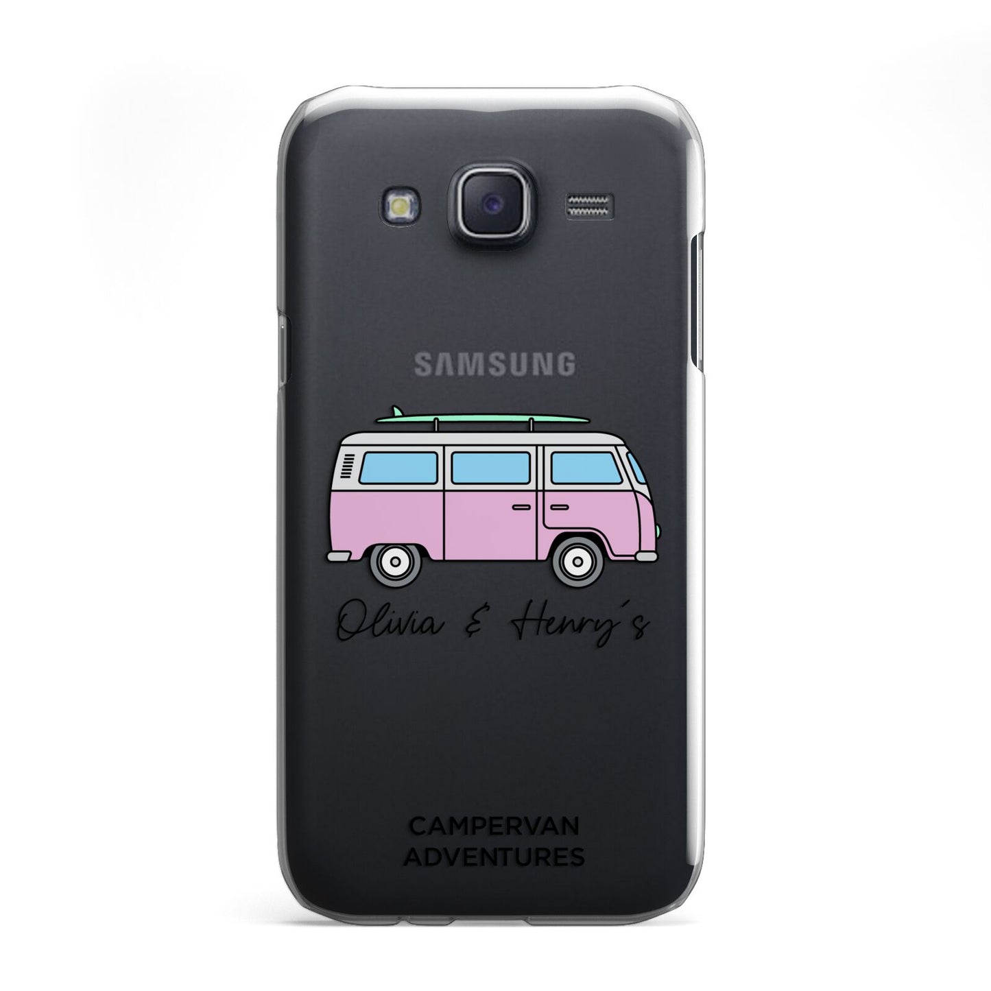 Personalised Campervan Adventures Samsung Galaxy J5 Case