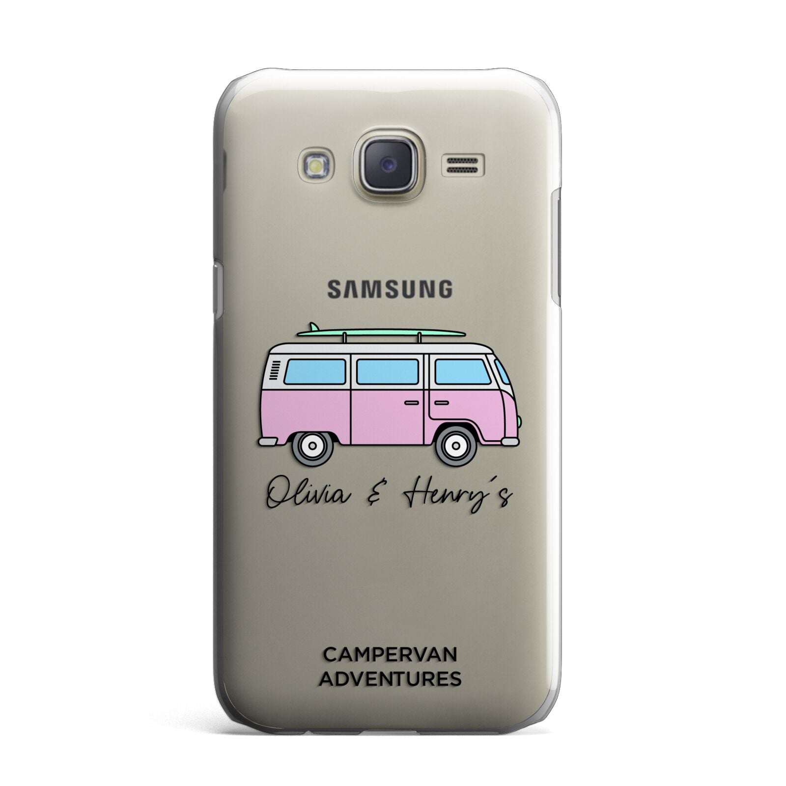 Personalised Campervan Adventures Samsung Galaxy J7 Case