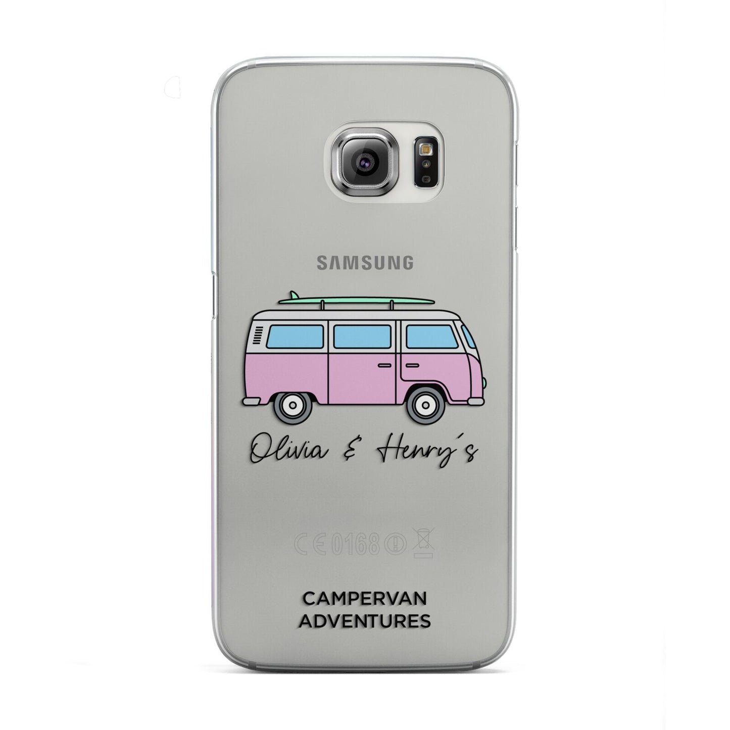 Personalised Campervan Adventures Samsung Galaxy S6 Edge Case