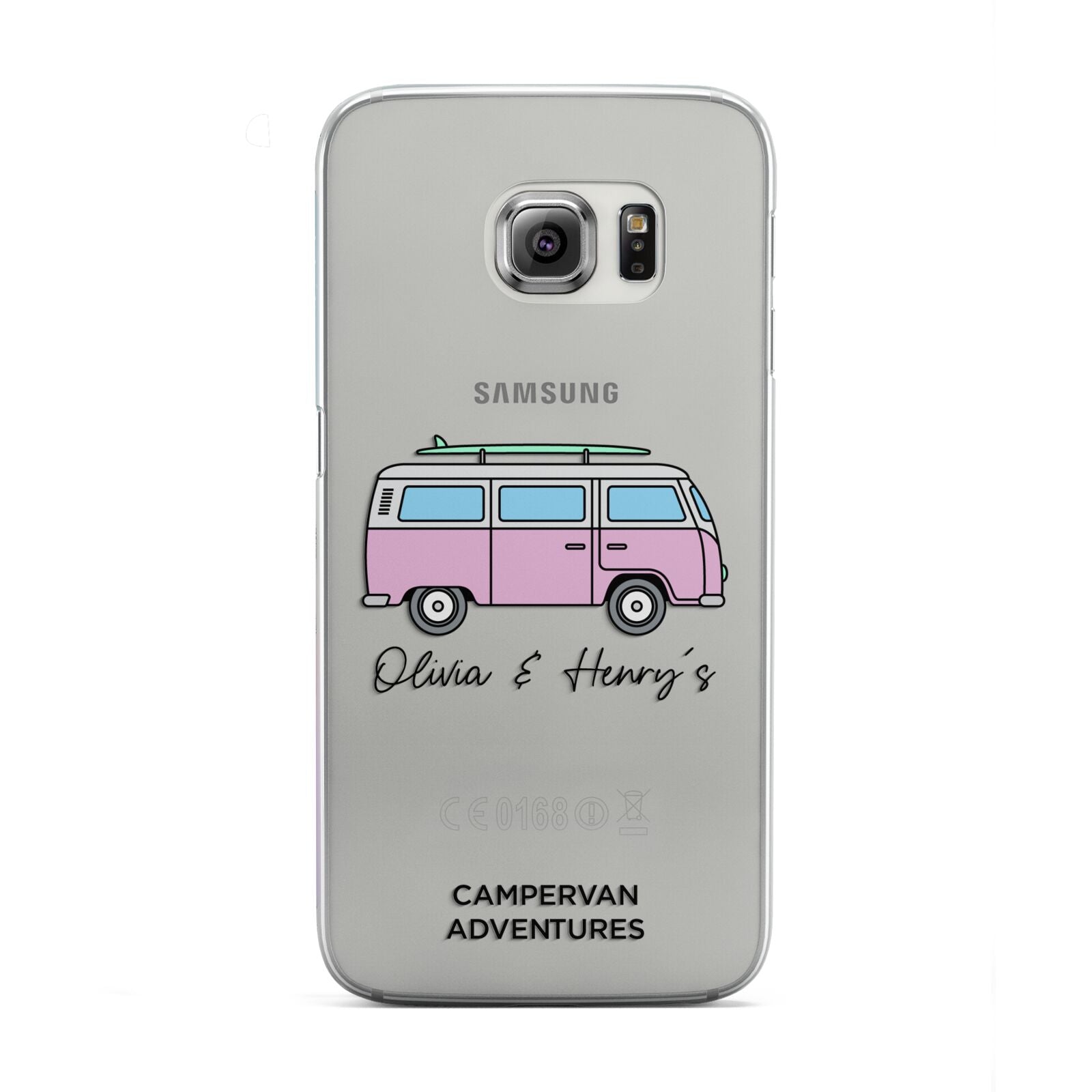 Personalised Campervan Adventures Samsung Galaxy S6 Edge Case