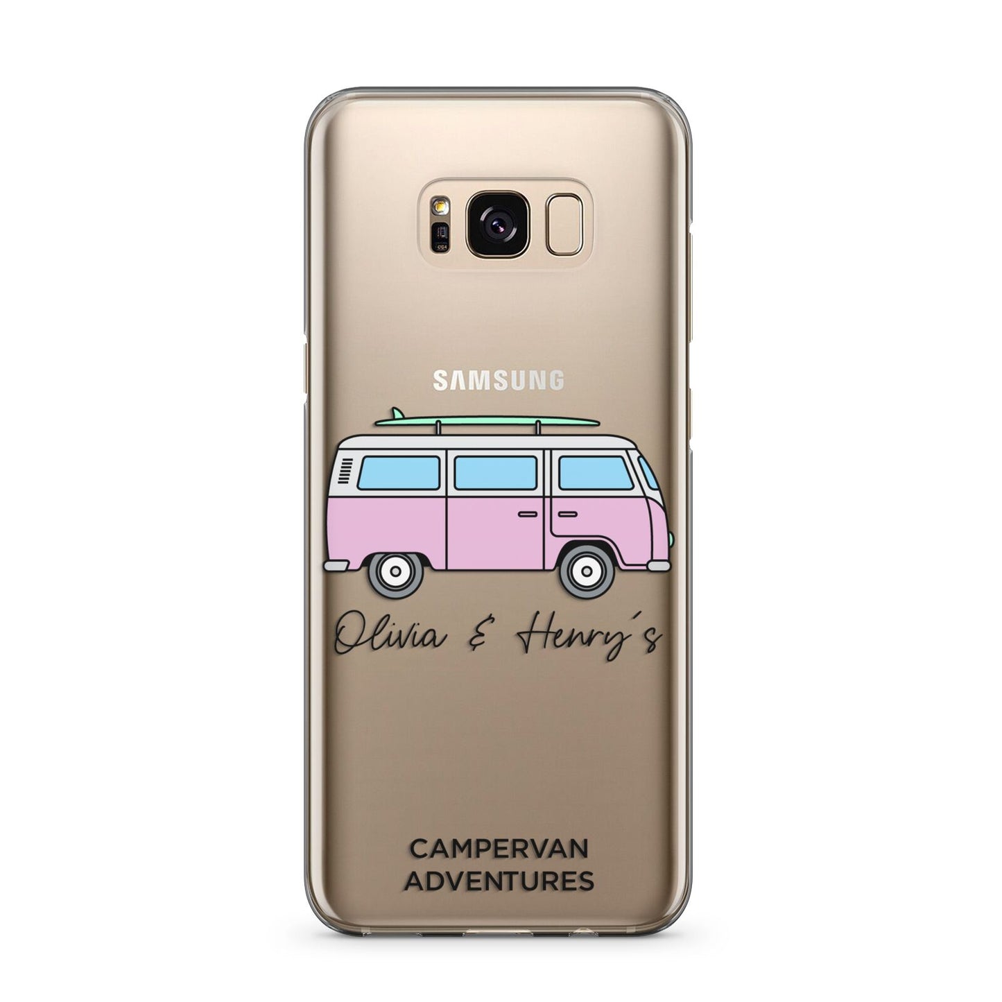 Personalised Campervan Adventures Samsung Galaxy S8 Plus Case