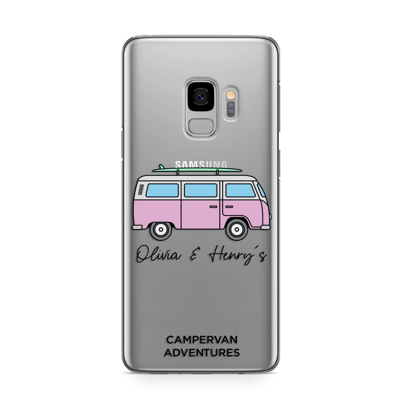 Personalised Campervan Adventures Samsung Galaxy S9 Case