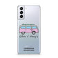 Personalised Campervan Adventures Samsung S21 Plus Phone Case