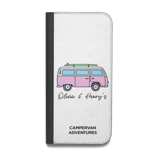 Personalised Campervan Adventures Vegan Leather Flip Samsung Case