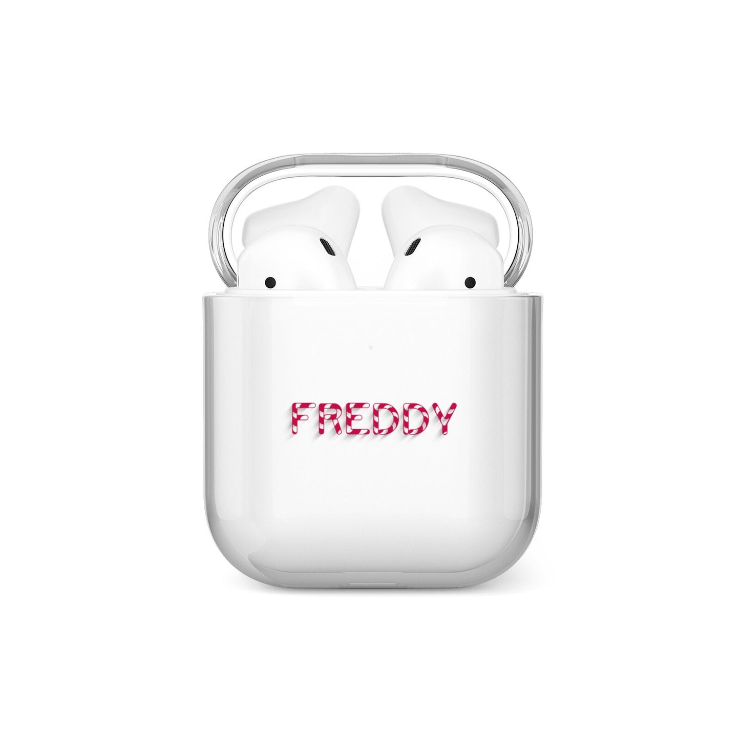 Personalised Candy Cane Name AirPods Case