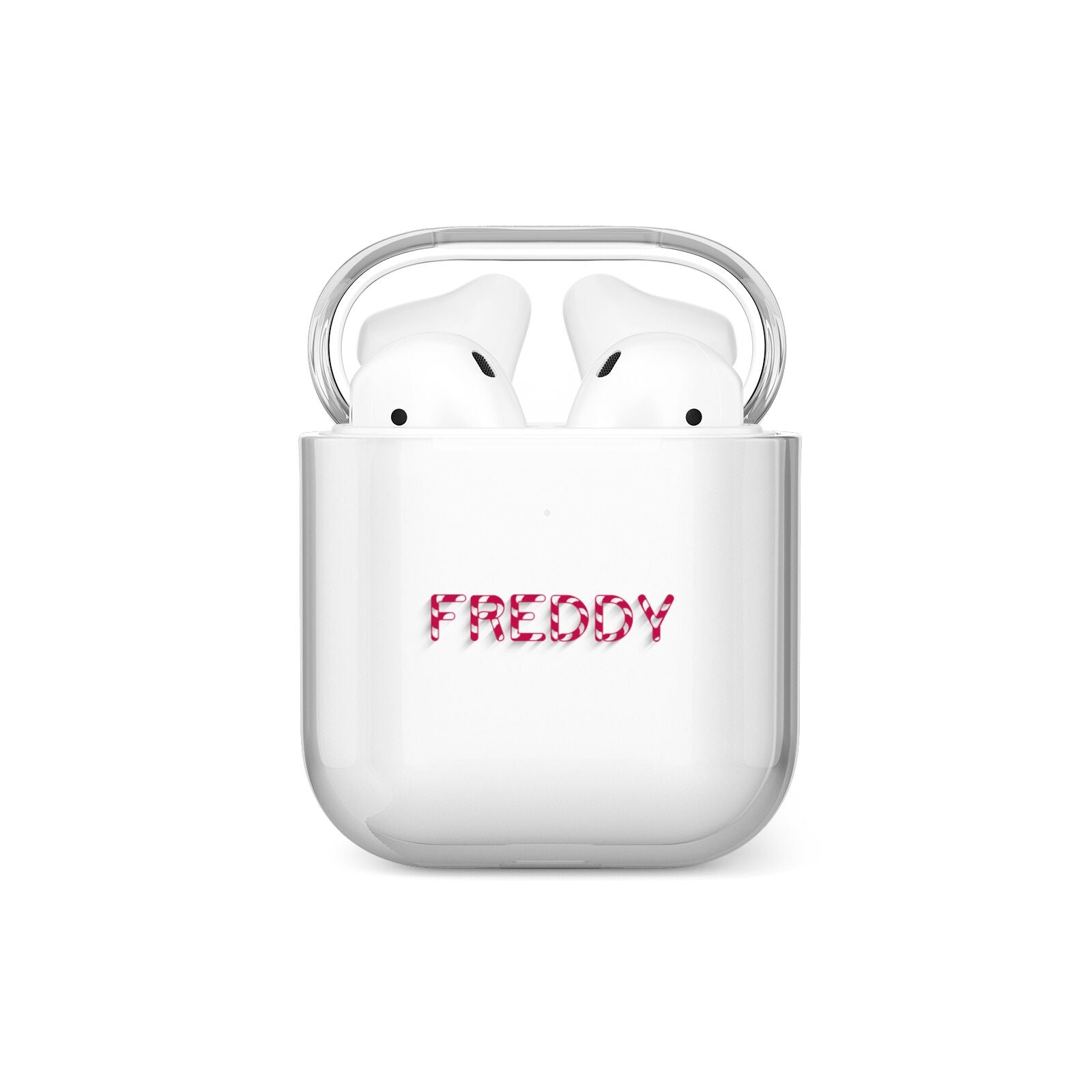 Personalised Candy Cane Name AirPods Case