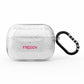 Personalised Candy Cane Name AirPods Pro Glitter Case