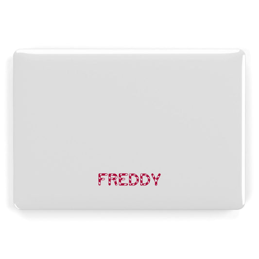Personalised Candy Cane Name Apple MacBook Case