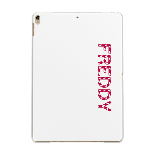 Personalised Candy Cane Name Apple iPad Gold Case