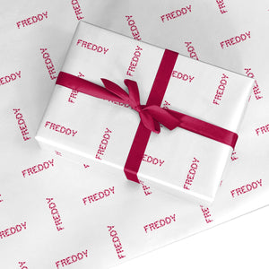 Personalised Candy Cane Name Wrapping Paper