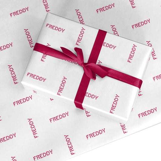 Personalised Candy Cane Name Custom Wrapping Paper