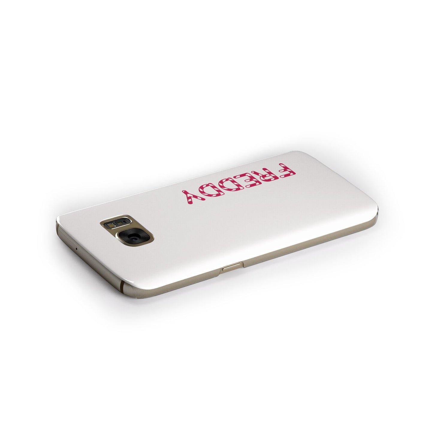 Personalised Candy Cane Name Samsung Galaxy Case Side Close Up
