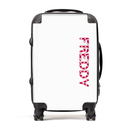 Personalised Candy Cane Name Suitcase