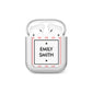 Personalised Candy Striped Name Initials AirPods Case