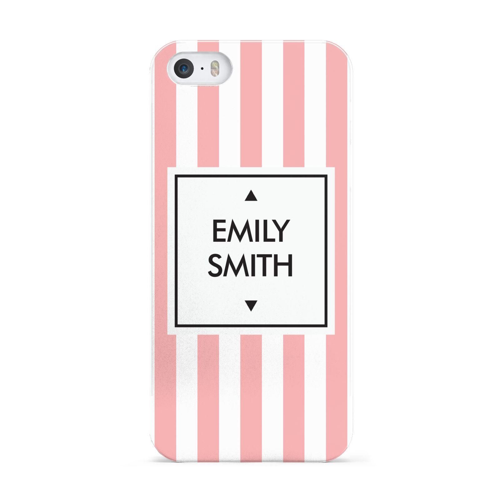 Personalised Candy Striped Name Initials Apple iPhone 5 Case