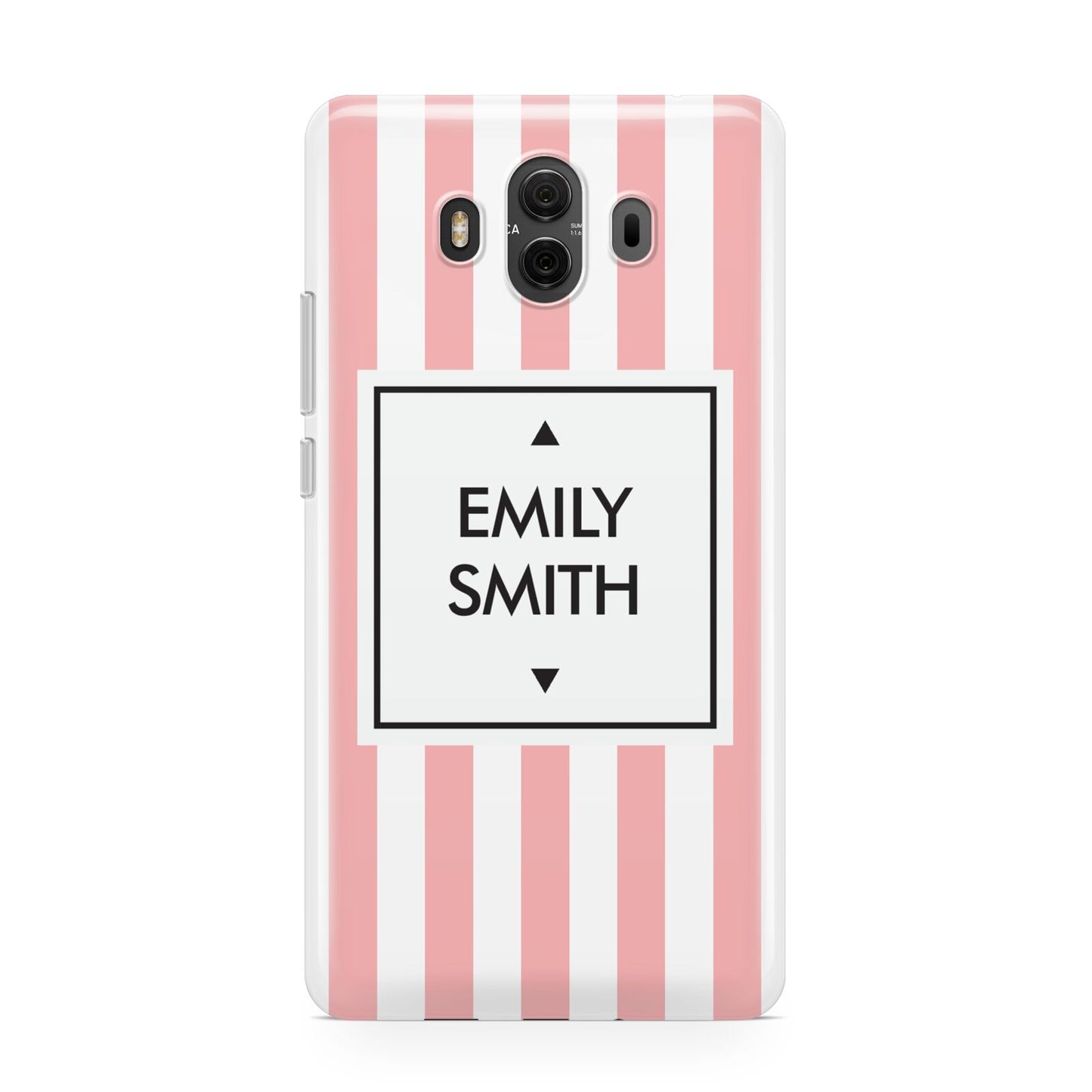 Personalised Candy Striped Name Initials Huawei Mate 10 Protective Phone Case