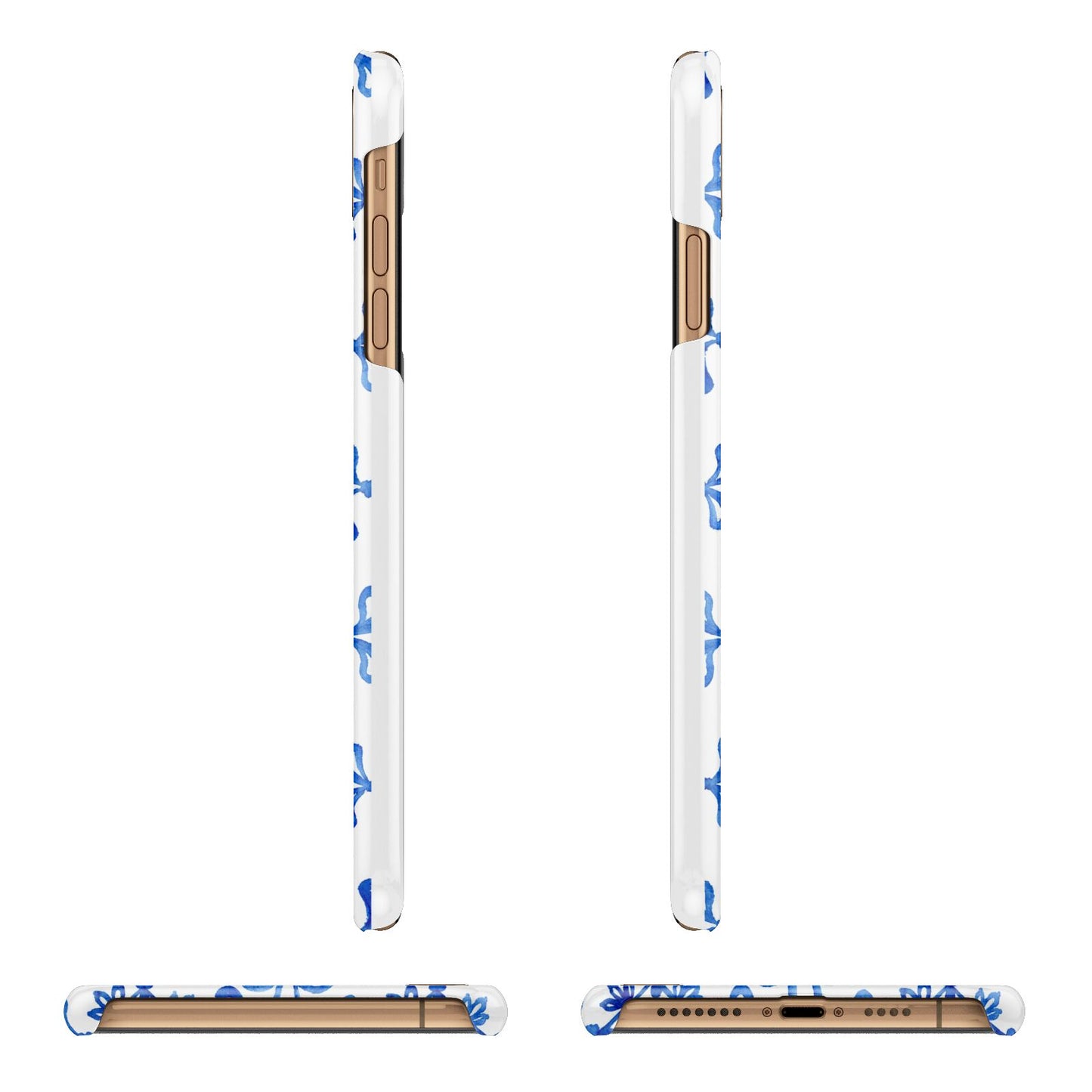 Personalised Capri Tiles Apple iPhone Xs Max 3D Wrap Snap Case Angled Images