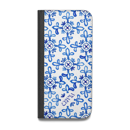 Personalised Capri Tiles Vegan Leather Flip Samsung Case