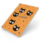 Personalised Cat Halloween Apple iPad Case on Silver iPad Side View
