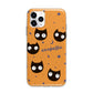 Personalised Cat Halloween Apple iPhone 11 Pro in Silver with Bumper Case