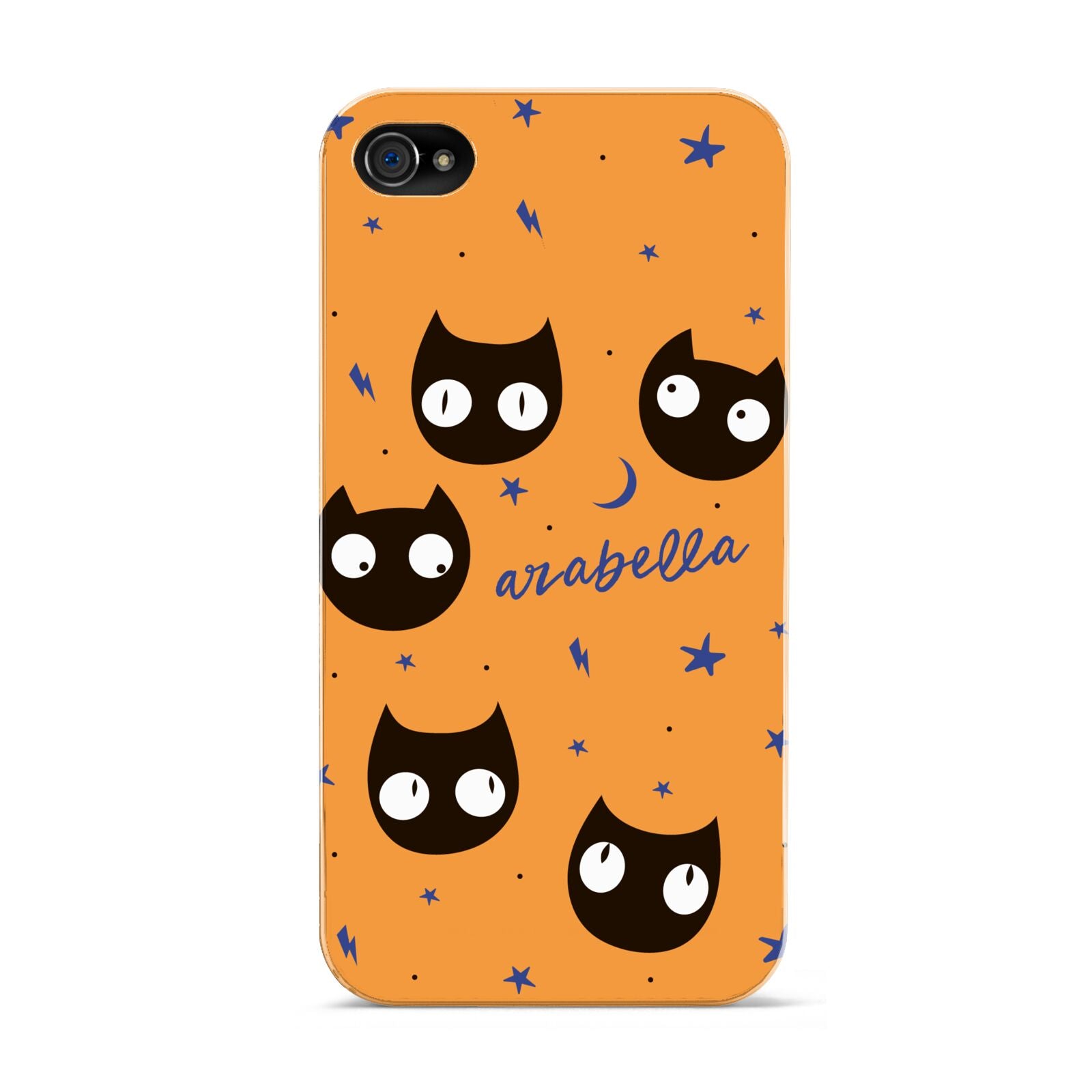 Personalised Cat Halloween Apple iPhone 4s Case