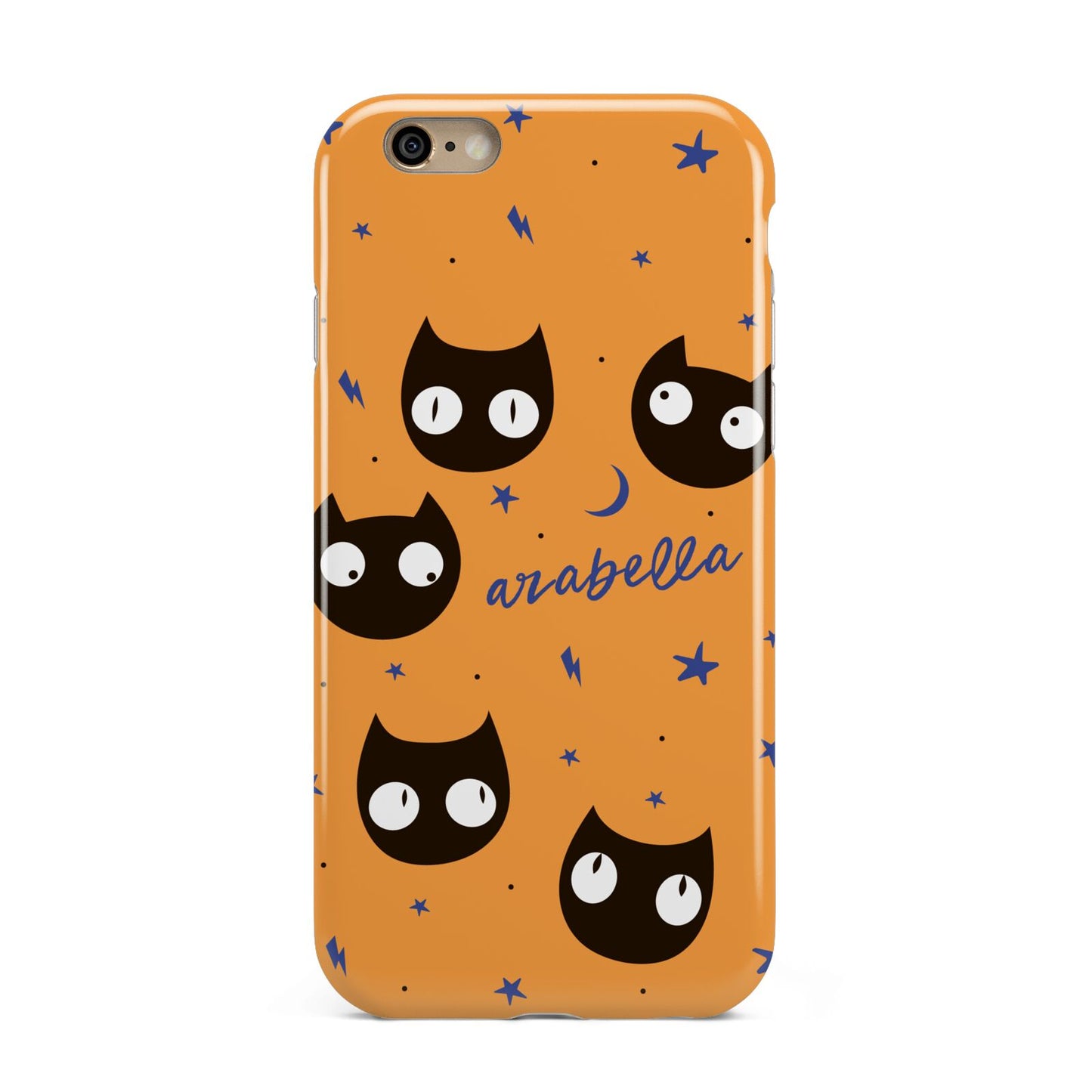 Personalised Cat Halloween Apple iPhone 6 3D Tough Case
