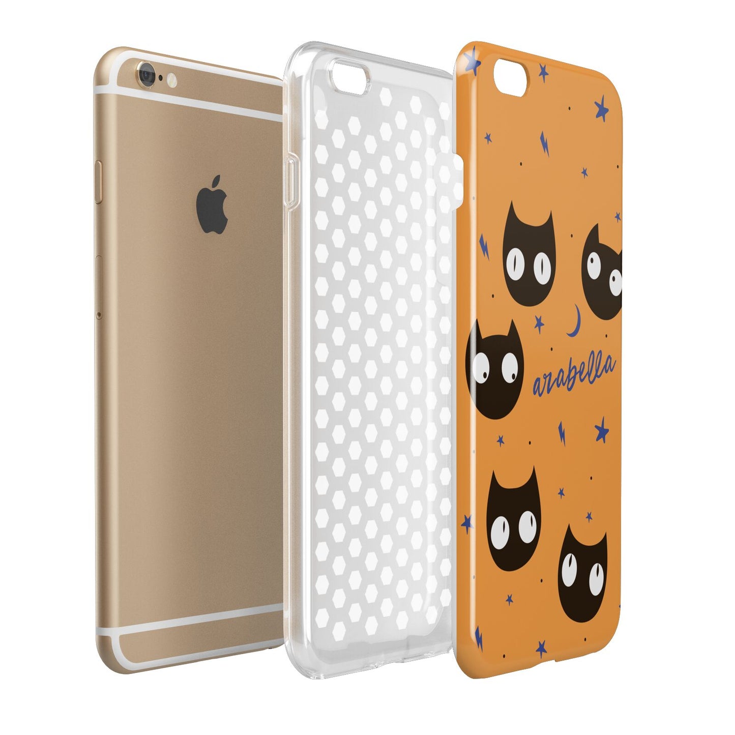 Personalised Cat Halloween Apple iPhone 6 Plus 3D Tough Case Expand Detail Image