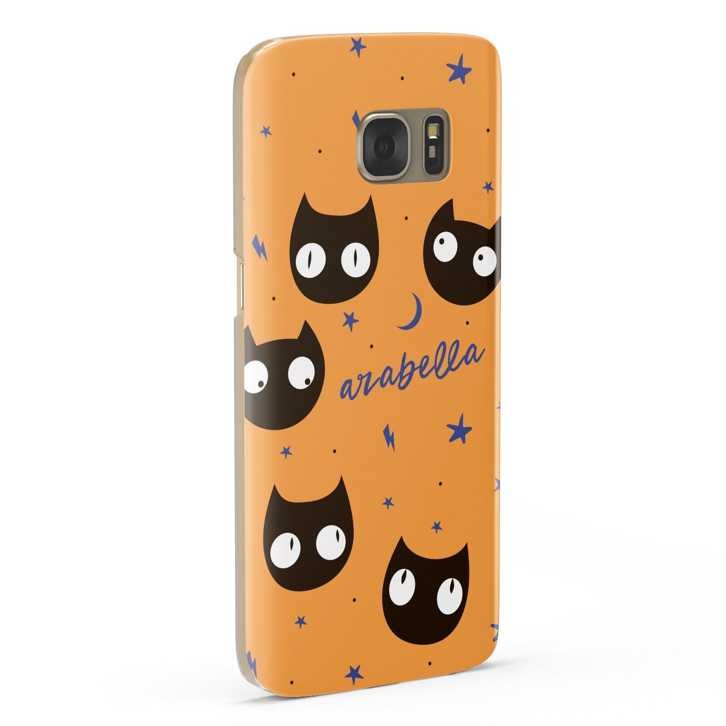 Personalised Cat Halloween Samsung Galaxy Case Fourty Five Degrees