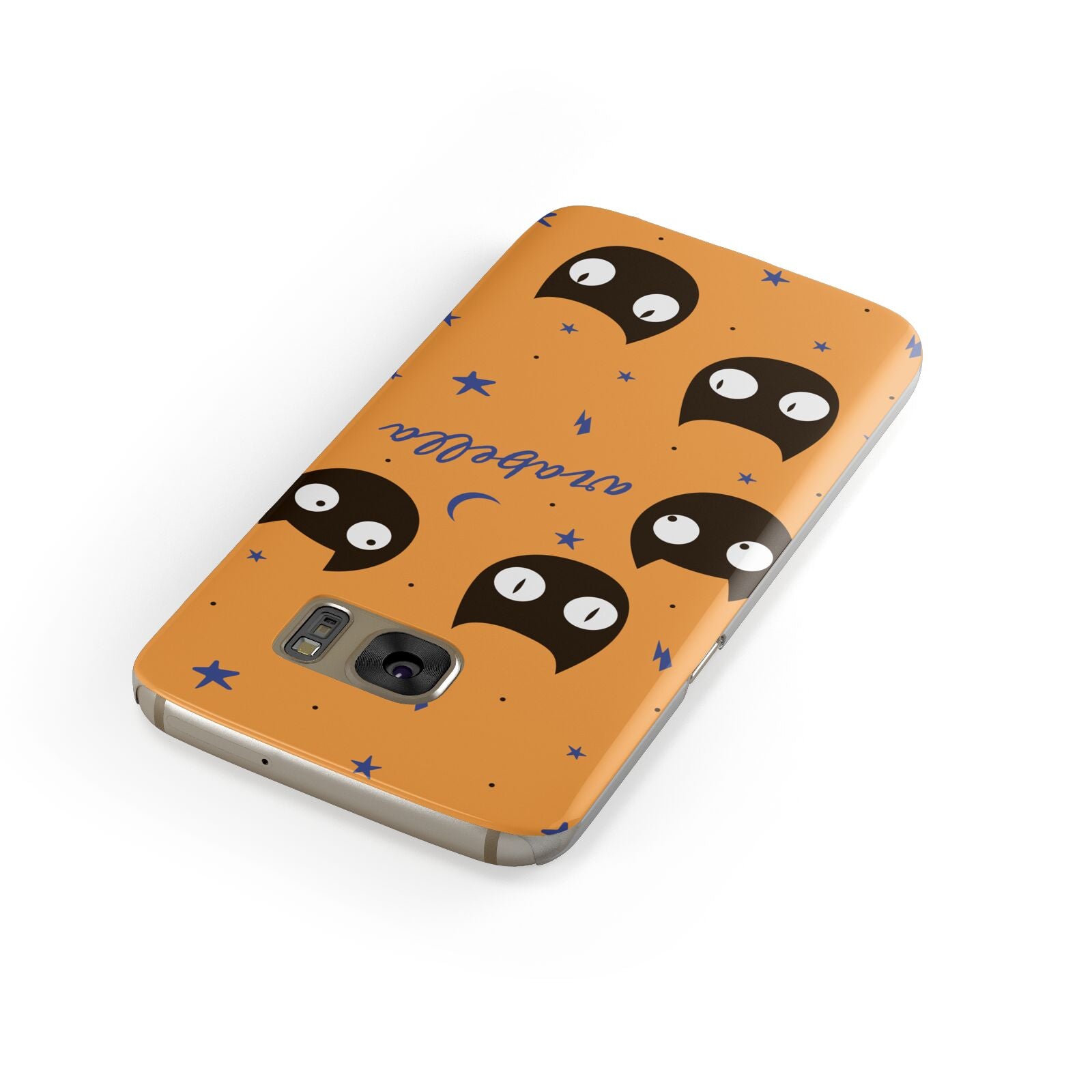 Personalised Cat Halloween Samsung Galaxy Case Front Close Up