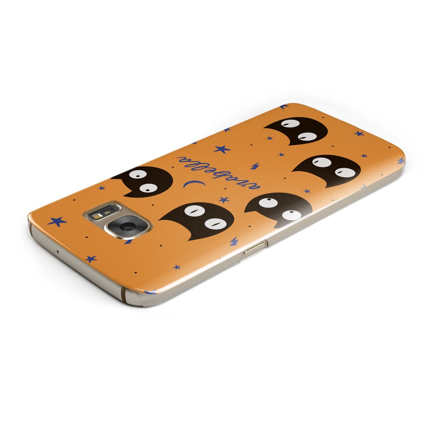 Personalised Cat Halloween Samsung Galaxy Case Top Cutout