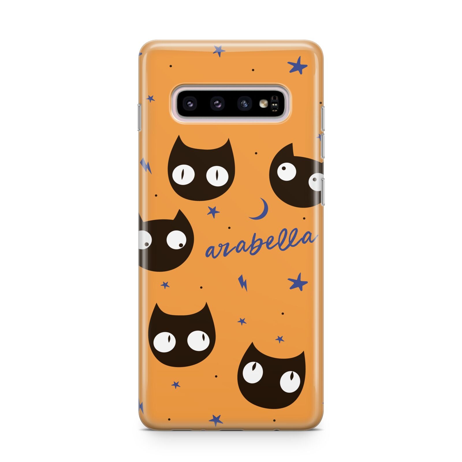 Personalised Cat Halloween Samsung Galaxy S10 Plus Case