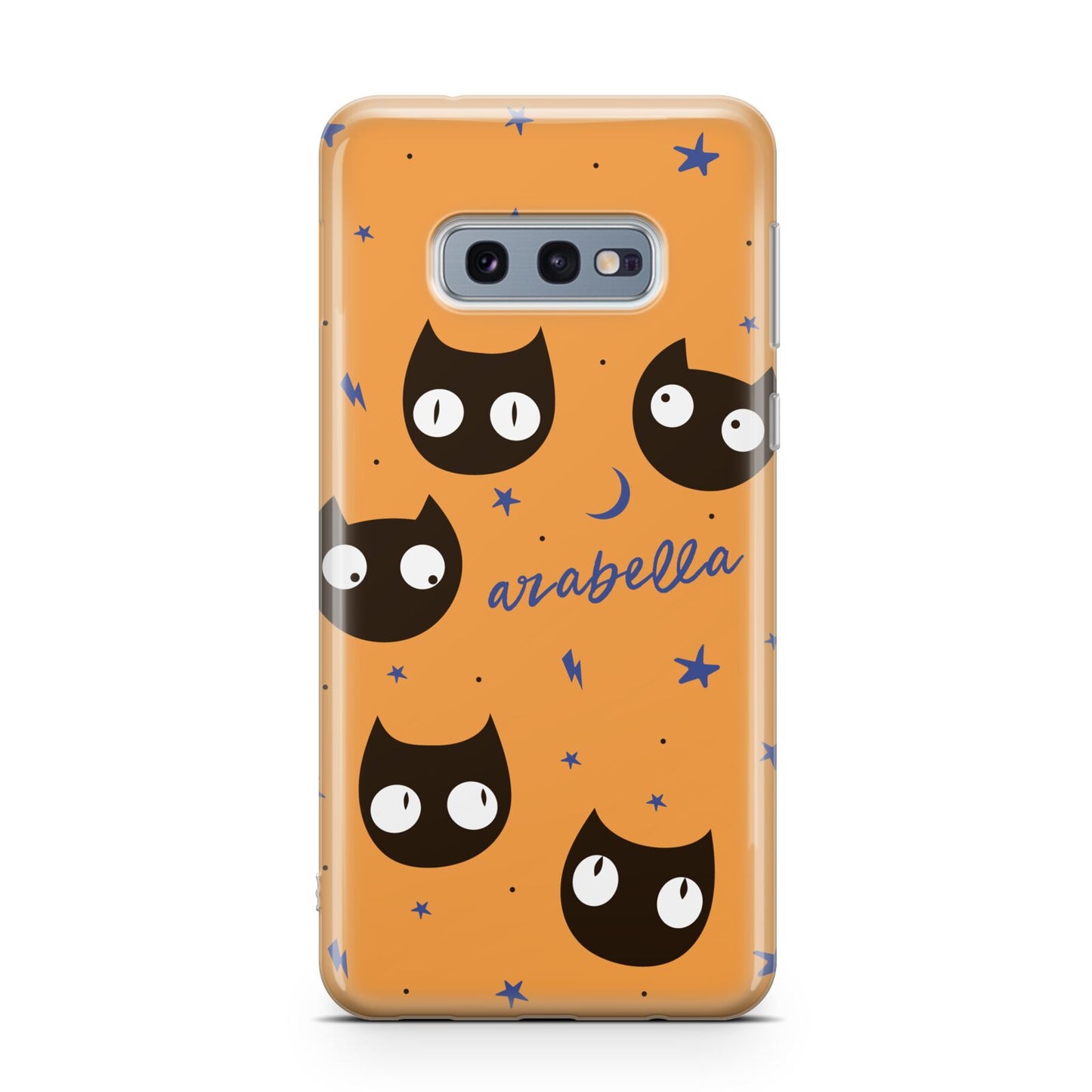 Personalised Cat Halloween Samsung Galaxy S10E Case