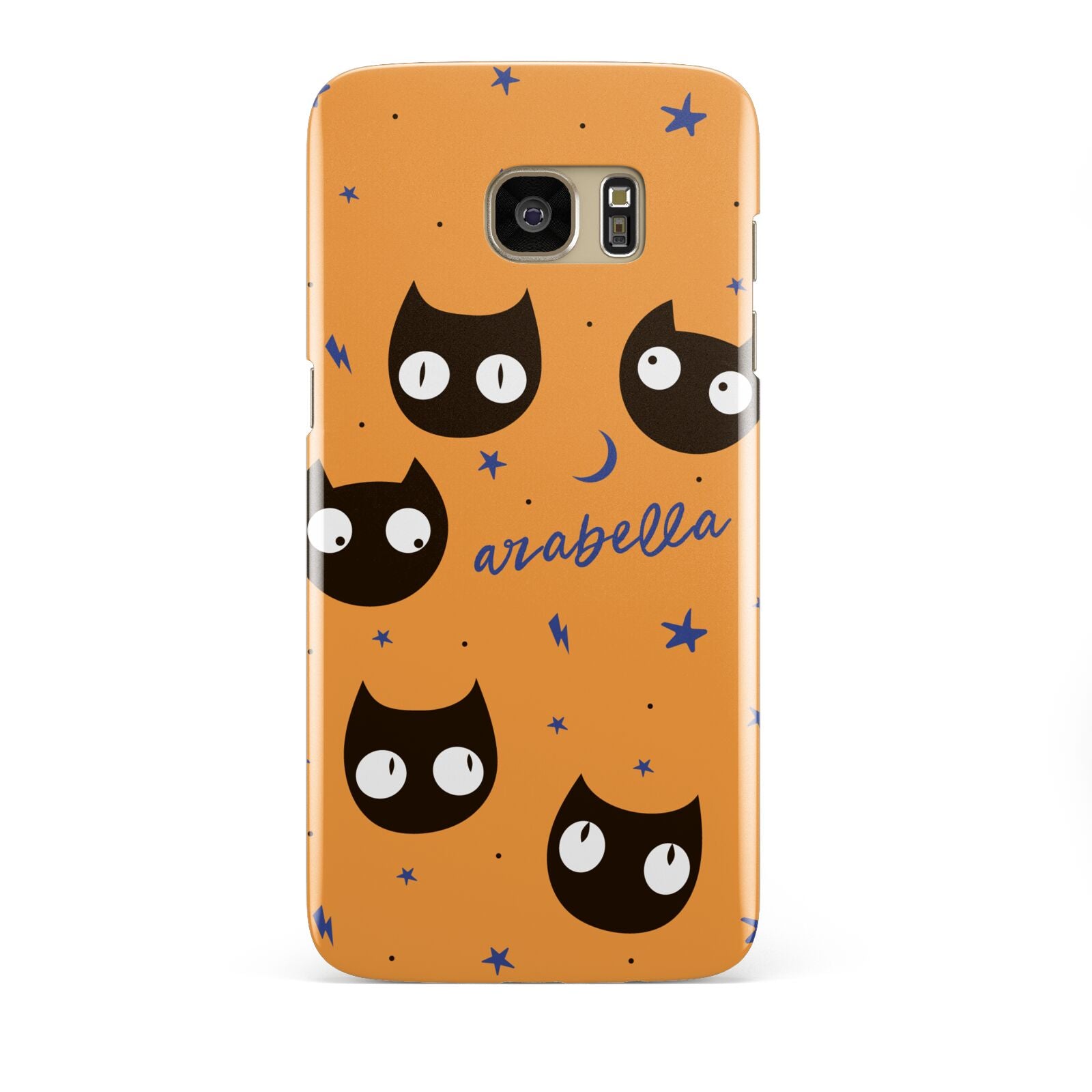 Personalised Cat Halloween Samsung Galaxy S7 Edge Case