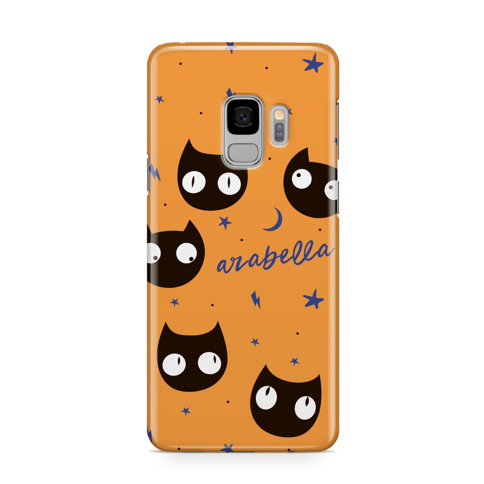 Personalised Cat Halloween Samsung Galaxy S9 Case