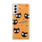 Personalised Cat Halloween Samsung S21 Plus Phone Case
