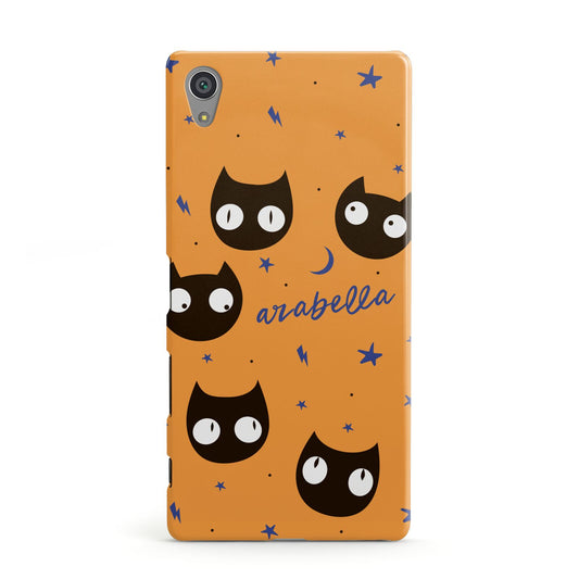 Personalised Cat Halloween Sony Xperia Case