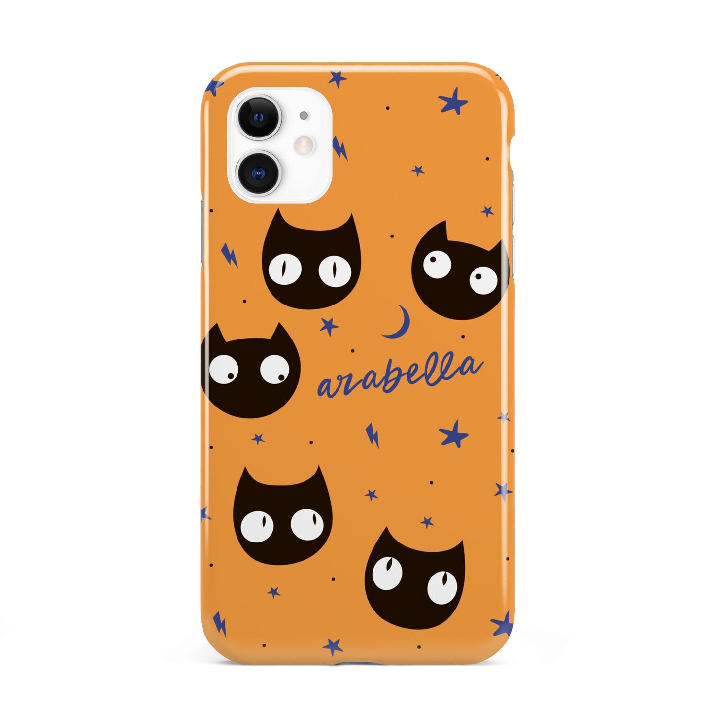 Personalised Cat Halloween iPhone 11 3D Tough Case