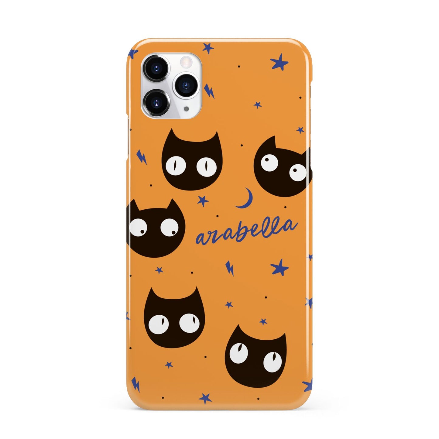 Personalised Cat Halloween iPhone 11 Pro Max 3D Snap Case