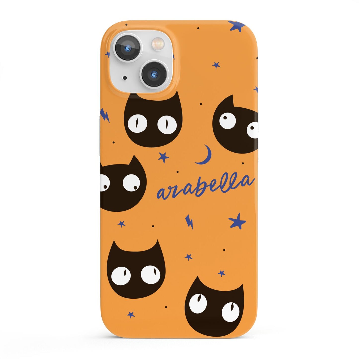 Personalised Cat Halloween iPhone 13 Full Wrap 3D Snap Case