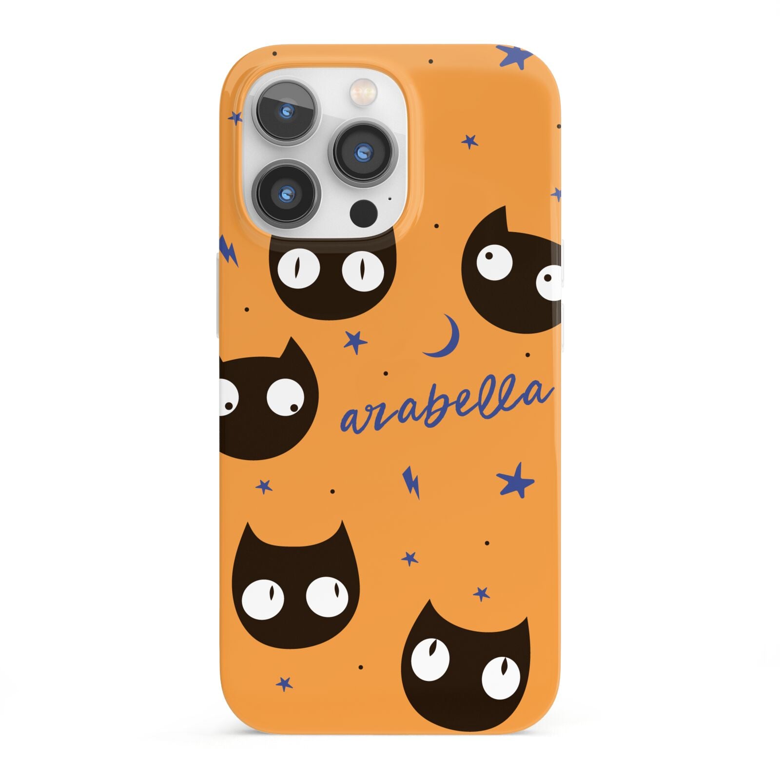 Personalised Cat Halloween iPhone 13 Pro Full Wrap 3D Snap Case