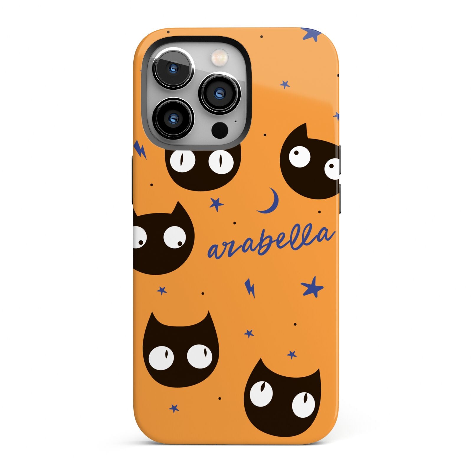 Personalised Cat Halloween iPhone 13 Pro Full Wrap 3D Tough Case