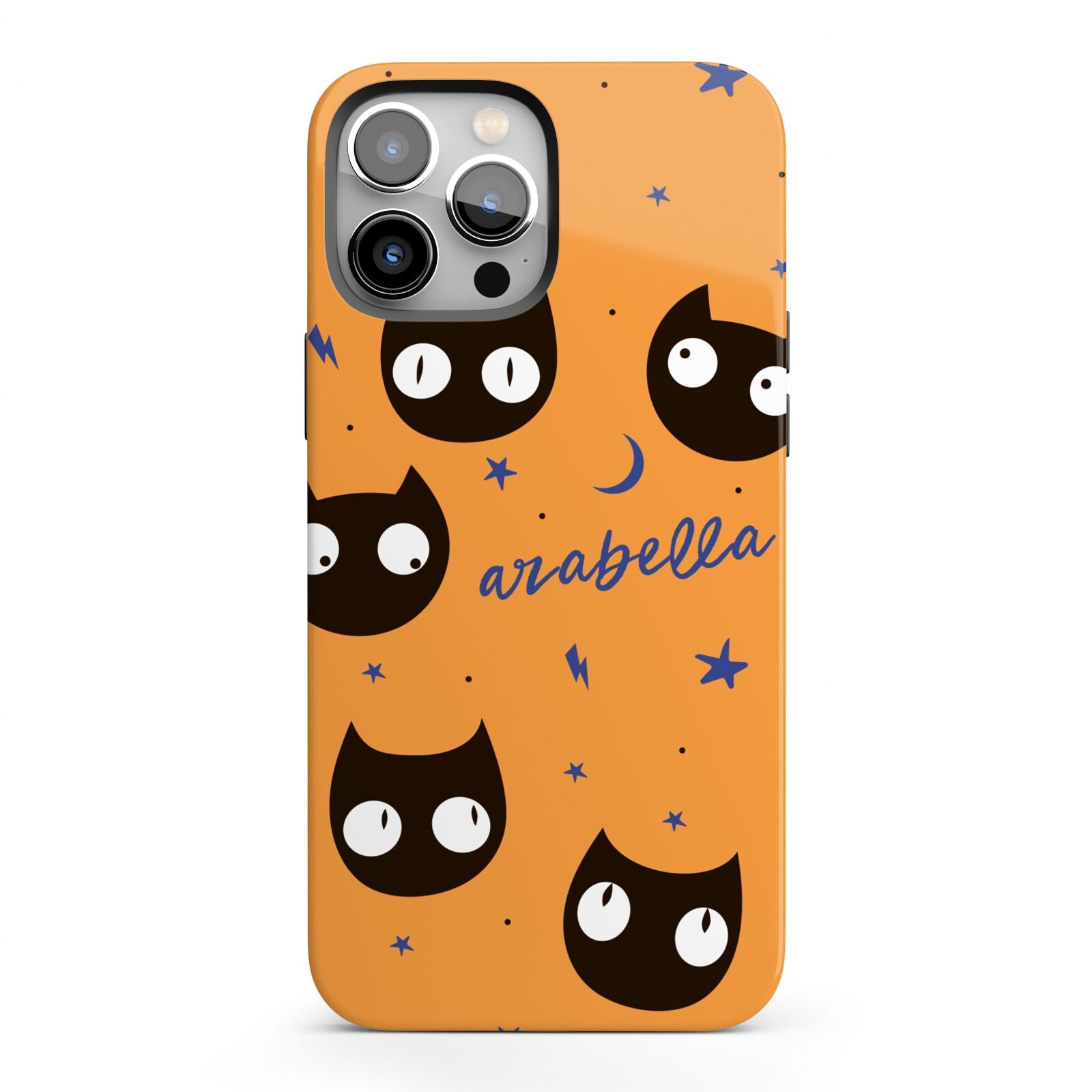Personalised Cat Halloween iPhone 13 Pro Max Full Wrap 3D Tough Case