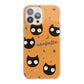 Personalised Cat Halloween iPhone 13 Pro Max TPU Impact Case with Pink Edges