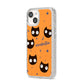 Personalised Cat Halloween iPhone 14 Glitter Tough Case Starlight Angled Image