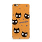 Personalised Cat Halloween iPhone 6 Plus 3D Snap Case on Gold Phone