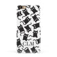 Personalised Cat Initials Clear Apple iPhone 6 3D Snap Case