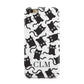 Personalised Cat Initials Clear Apple iPhone 6 3D Tough Case